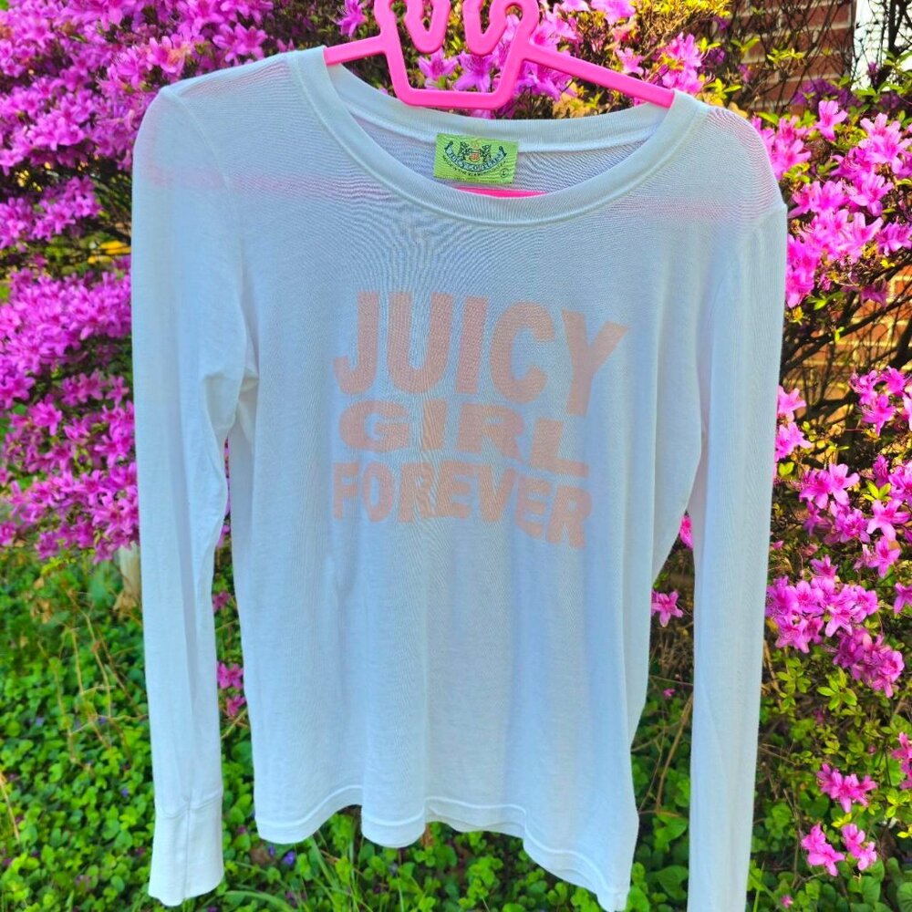 Juicy Couture Juicy Girl Forever Long Sleeve - pink and white